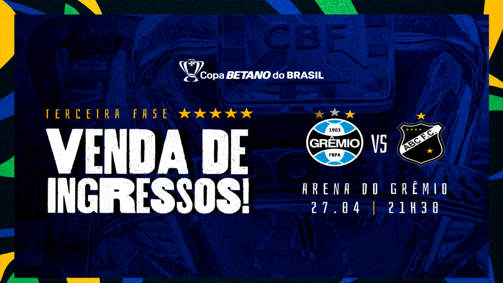 Vendas para a partida entre Grêmio x Atlético Mineiro iniciam às