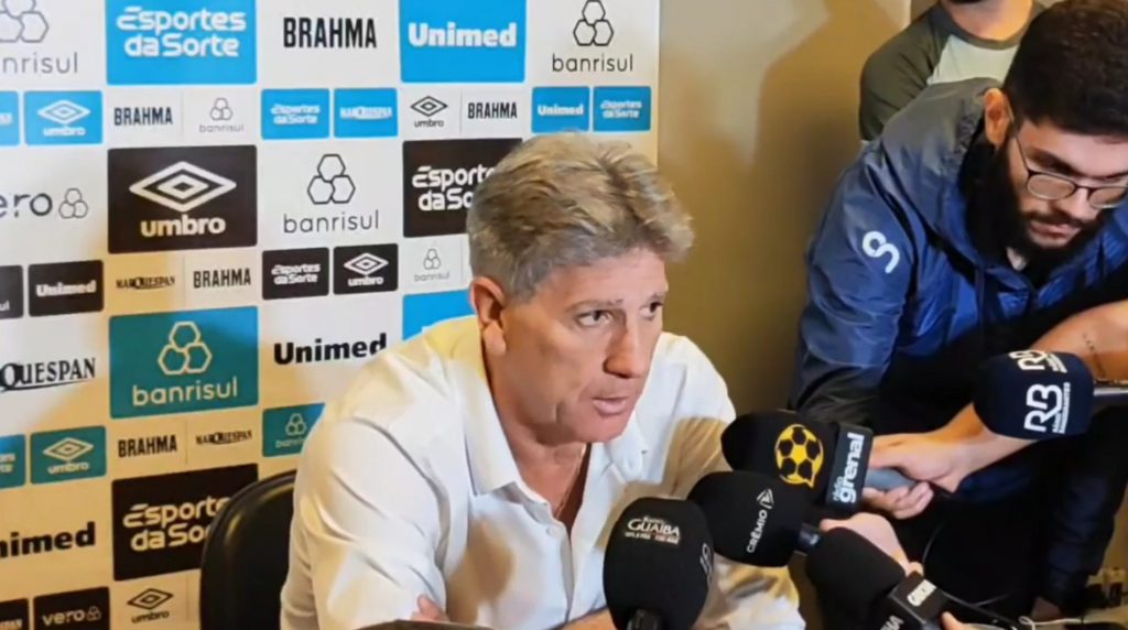 Renato pede voto de confiança no Grêmio: "Estamos tendo altos e baixos"