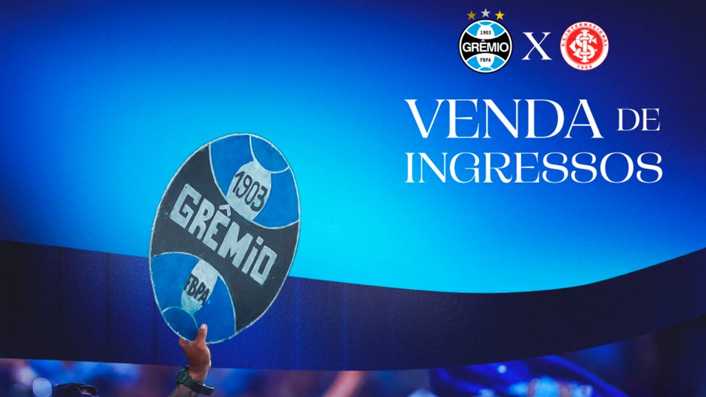 Grêmio abre promoção exclusiva e inicia venda de ingressos para o Gre-Nal na Arena: "Valores a partir de R$ 20"
