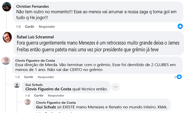 Volta de Mano Menezes divide a torcida do Grêmio e escancara crise de confiança com a direção