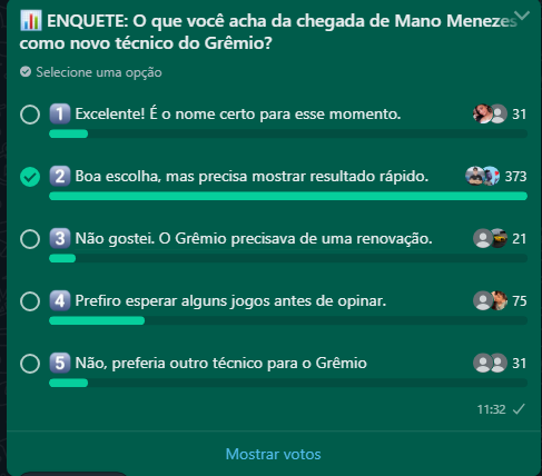 Mano Menezes chega ao Grêmio: aprovação da torcida revela cenário curioso