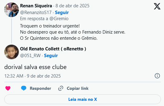 Mesmo com vitória do Grêmio torcida não perdoa e pede saída de Quinteros “Fora Quinteros”