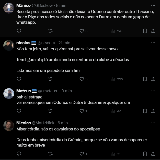 Marcelo Marques anuncia vice-presidentes no Grêmio e torcida reage com desconfiança: "Não é o que esperávamos"