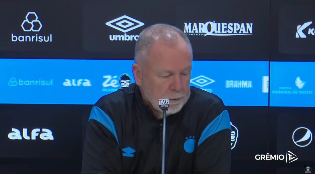 Mano Menezes crava: "Meu ciclo no Grêmio tem prazo para acabar"