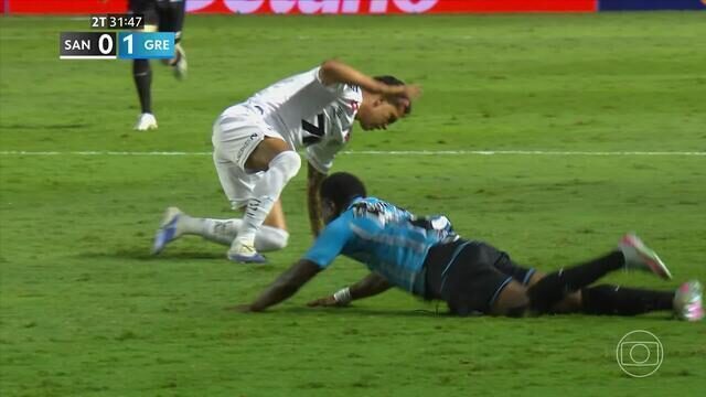 Santos e Grêmio travam duelo intenso e ficam no empate na Vila Belmiro